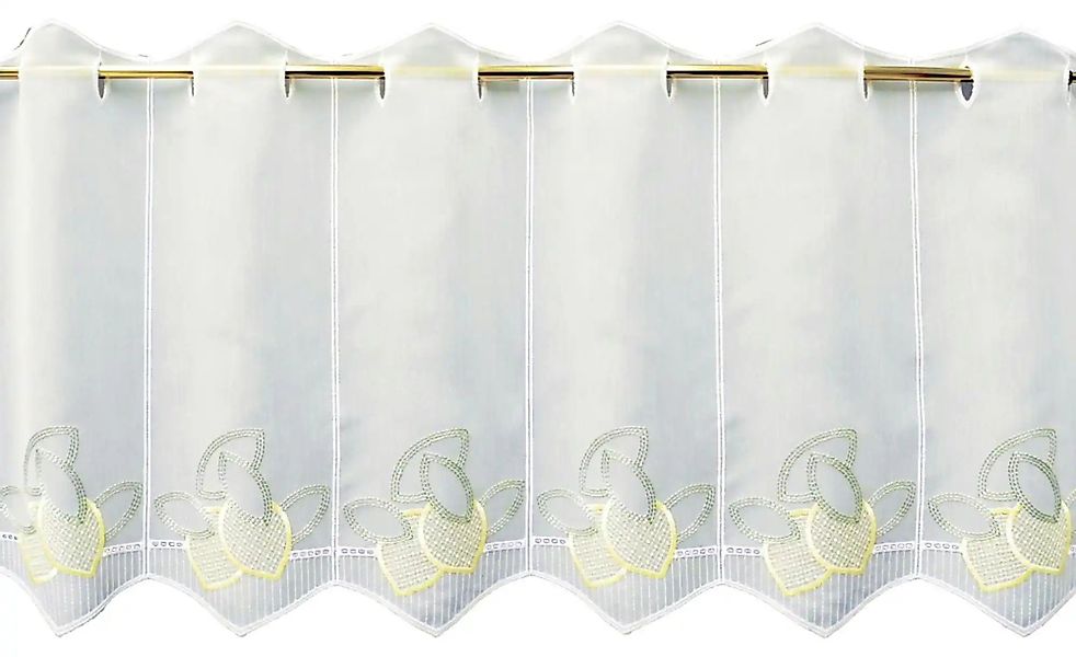 FLORENTINA Scheibengardine   ¦ gelb ¦ Synthetik ¦ Maße (cm): B: 144 H: 45 G günstig online kaufen