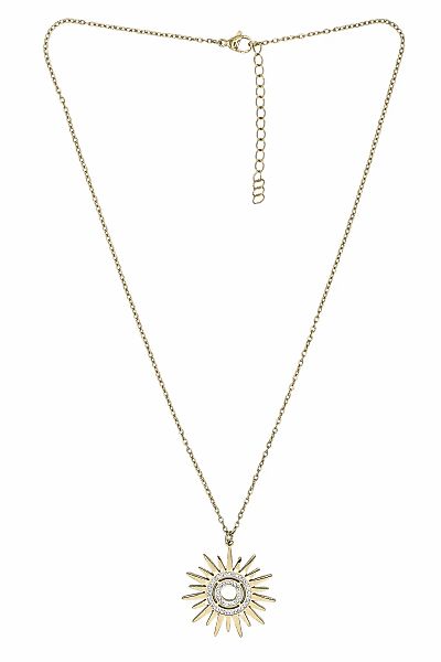 COLLEZIONE ALESSANDRO Kette mit Anhänger "Sun Glow" filigrane Sonne mit Str günstig online kaufen