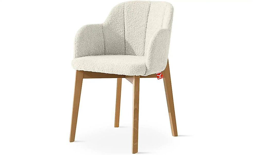 KONSIMO Polsterstuhl   ¦ weiß ¦ Maße (cm): B: 54,5 H: 80 Stühle > Polsterst günstig online kaufen