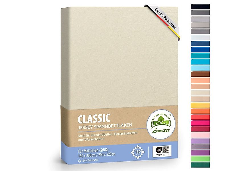leevitex® Spannbettlaken Spannbettlaken Boxspringbett & Wasserbett Spannbet günstig online kaufen