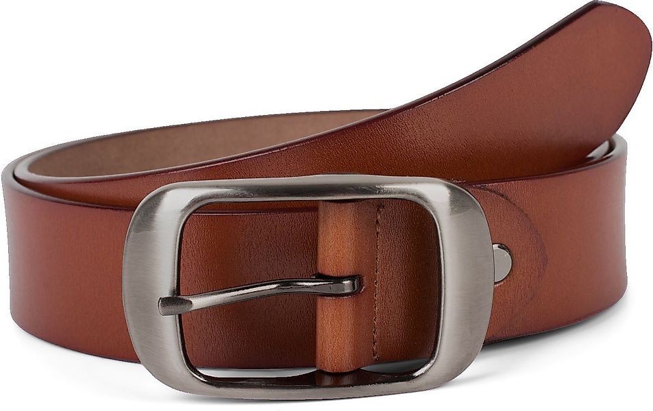 styleBREAKER Ledergürtel Unisex Leder Gürtel Unifarben günstig online kaufen