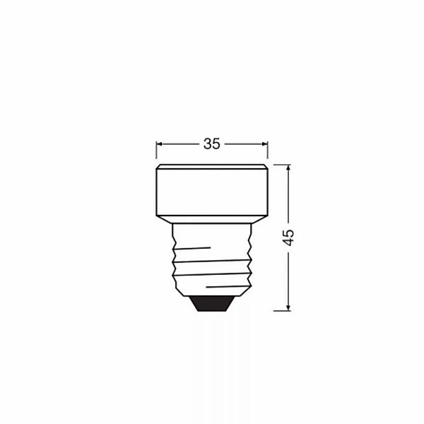 LEDVANCE LED FLAT LAMP NON DIM 3.5W 827 Frosted E27 - 4058075839960 günstig online kaufen