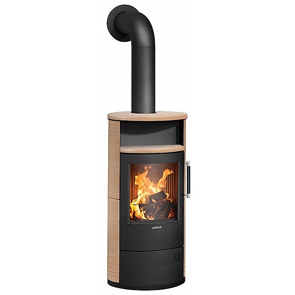 Justus Island 5 2.0 Kaminofen Keramik Schwarz-Corretto 5 kW günstig online kaufen