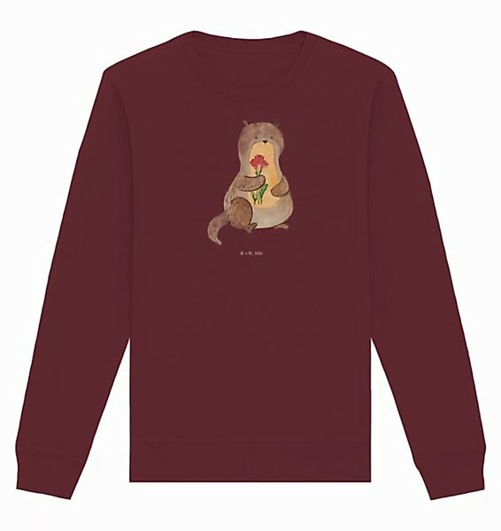 Mr. & Mrs. Panda Longpullover Größe S Otter Blumenstrauß - Burgundy - Gesch günstig online kaufen