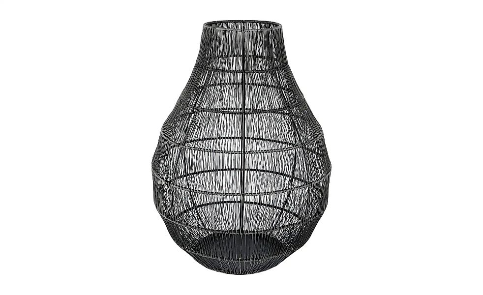 Windlicht   ¦ schwarz ¦ Eisen,Zink ¦ Maße (cm): H: 32,5  Ø: 24 Accessoires günstig online kaufen