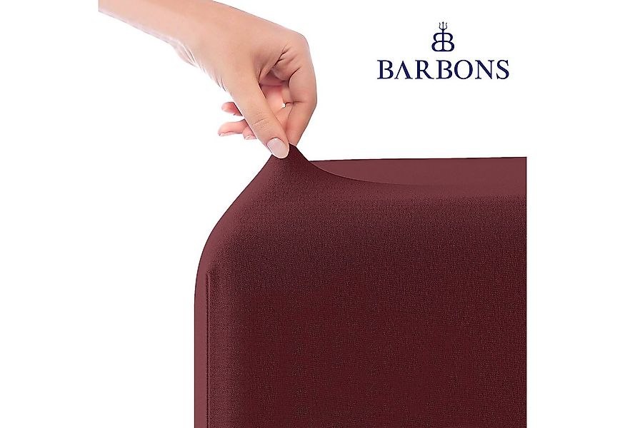 BARBONS Spannbettlaken Jersey Bettlaken, 145 g/m² Spannbetttuch, bis zu 25c günstig online kaufen