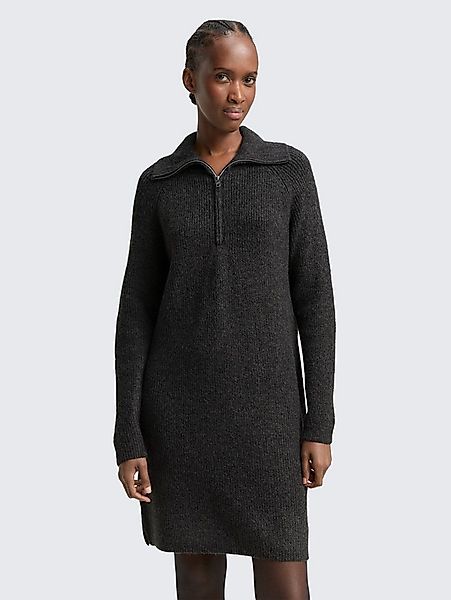 TOM TAILOR Denim Sommerkleid Kleider & Jumpsuits Mini-Kleid mit Troyer-Krag günstig online kaufen