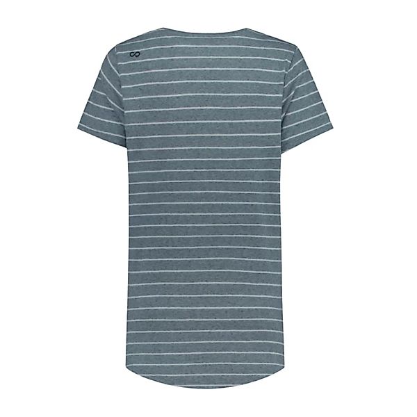 Pure Stripe T-shirt + Pocket - Grey / Sea Blue günstig online kaufen
