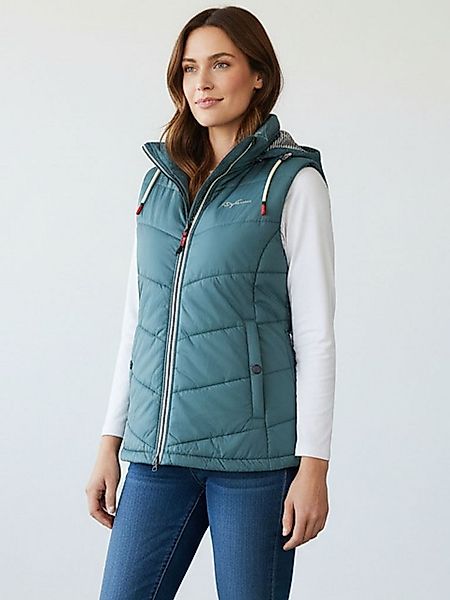 Dry Fashion Steppweste Rügen Damen Weste Rügen mit abnehmbarer Kapuze und t günstig online kaufen
