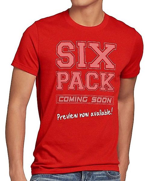 style3 T-Shirt Sixpack coming Funshirt Fun Spruchshirt Spruch bauch sprüche günstig online kaufen