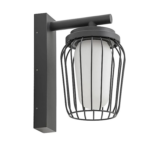 Lucande Wandleuchte Außen Chandan 10012739 Spritzwassergeschützt Modern in günstig online kaufen