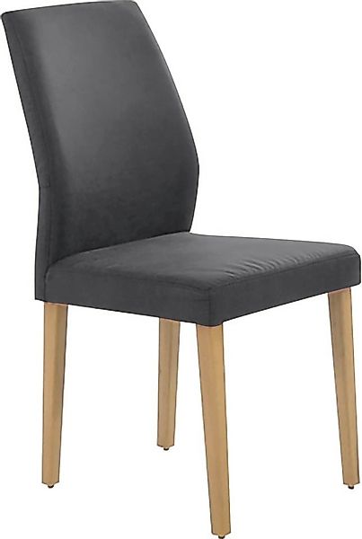 K+W Komfort & Wohnen 4-Fußstuhl "6193" () Microfaser 760 mit Massivholzbein günstig online kaufen