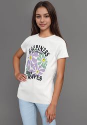 KangaROOS T-Shirt HAPPINESS COMES großer Frontprint günstig online kaufen