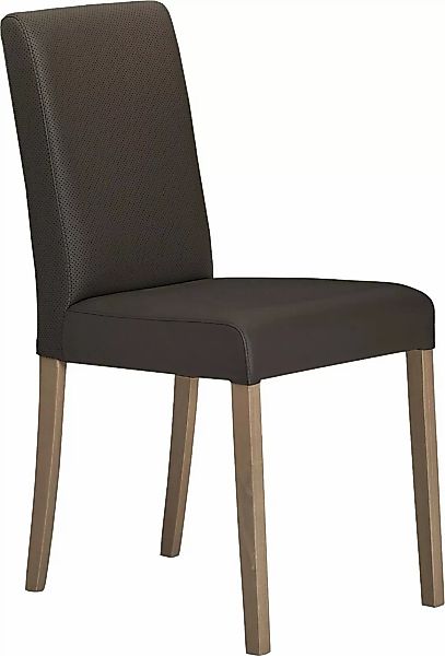 massivline&more 4-Fußstuhl "Sylt", (Set), 2 St., Kunstleder, Gestell aus Ma günstig online kaufen