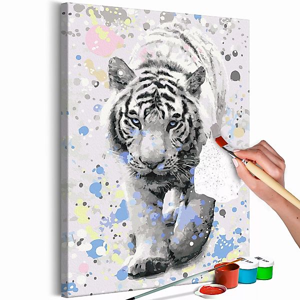 Malen Nach Zahlen - White Tiger günstig online kaufen