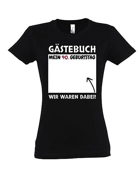 Youth Designz Print-Shirt Gästebuch 40. Geburtstag günstig online kaufen