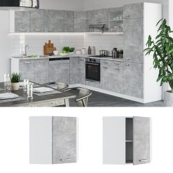Vicco Eckhängeschrank R-Line, Beton/Weiß, 57 cm günstig online kaufen