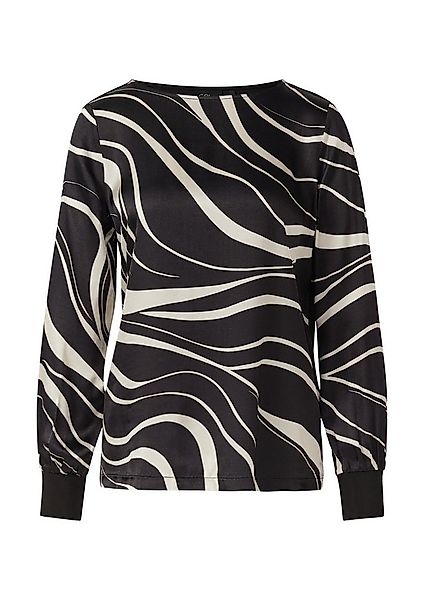 s.Oliver Langarmshirt T-Shirt Gemustertes Langarmshirt im Fabricmix günstig online kaufen