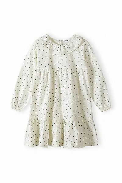 MINOTI Jerseykleid Gestuftes Kleid mit Herzmuster (3m-3y) günstig online kaufen