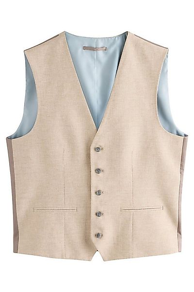 Next Anzugweste Strukturierte Anzugweste aus Leinen (1-tlg) günstig online kaufen