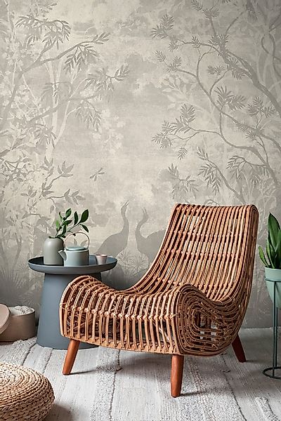 living walls Fototapete THE WALL III Dschungel-Tapete Motivtapete Baum Tier günstig online kaufen