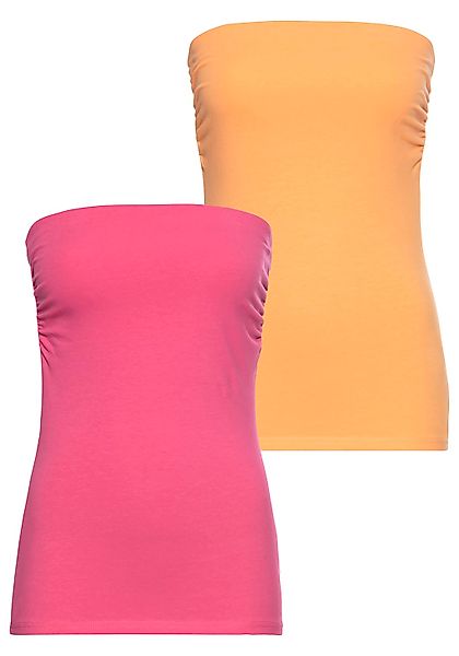 Laura Scott Bandeautop, (2-er Pack), trägerlos und figurbetont günstig online kaufen