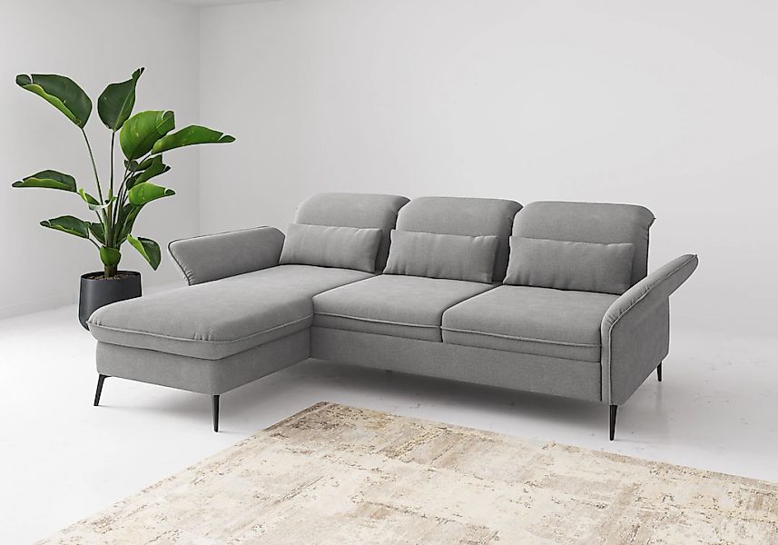 sit&more Ecksofa "Emely, inkl. Sitztiefenverstellung", wahlweise mit Bettfu günstig online kaufen