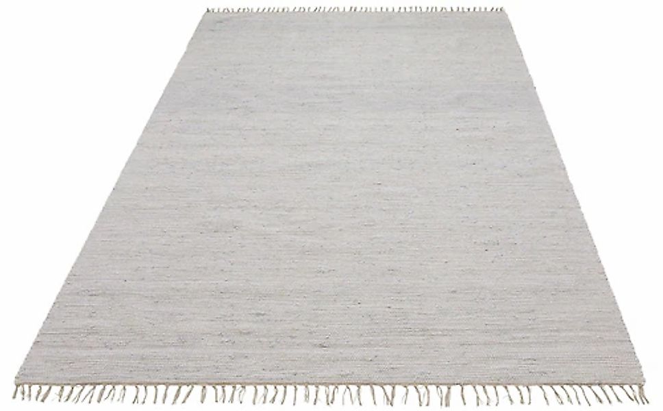 my home Teppich »Paul«, rechteckig, 5 mm Höhe, Wendeteppich, Uni, handgeweb günstig online kaufen