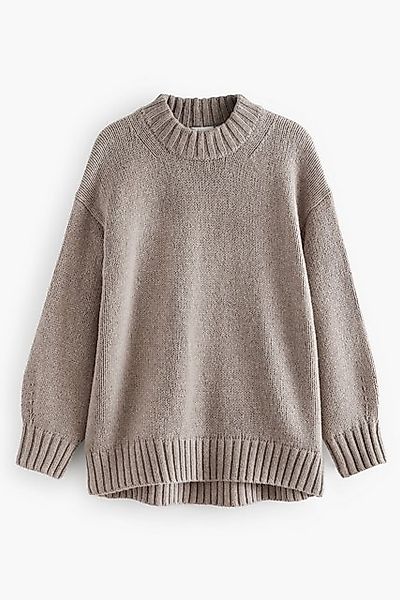 Next Stehkragenpullover Weicher Strickpullover mit Stehkragen, günstig online kaufen