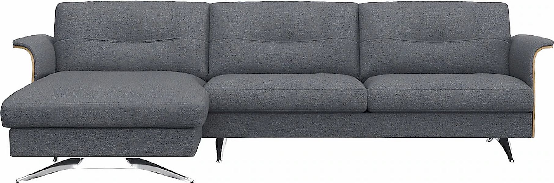 FLEXLUX Ecksofa "Glow, super bequem durch hochwertigem Sitzaufbau mit Feder günstig online kaufen