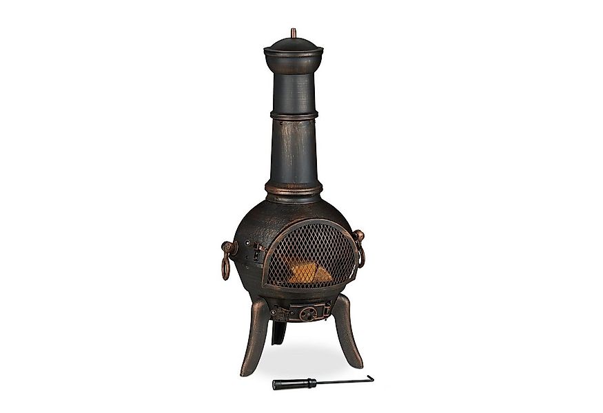 relaxdays Feuerkorb Großer Terrassenofen günstig online kaufen