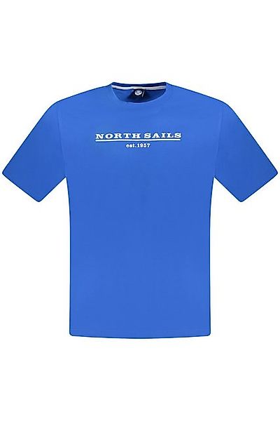 North Sails T-Shirt Herren Kurzarm-T-Shirt Blau mit Rundhals und günstig online kaufen