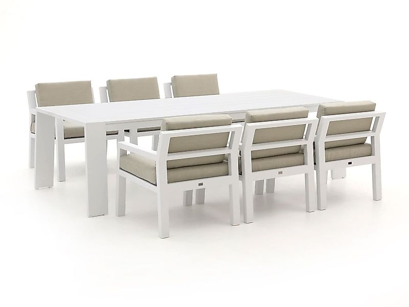 Bellagio Vinadio 255 cm Low Dining Gartenmöbel-Set 7-teilig günstig online kaufen