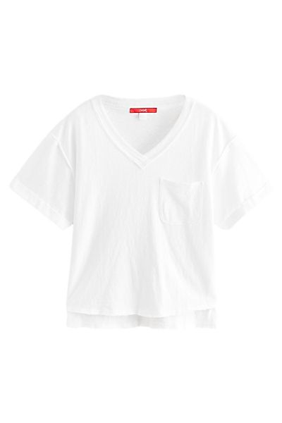 Next V-Shirt Legeres Oversize-T-Shirt mit V-Ausschnitt günstig online kaufen
