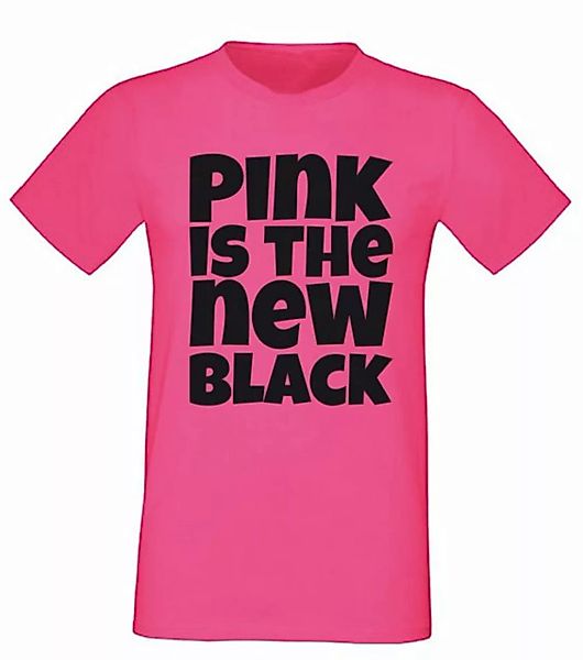G-graphics T-Shirt Pink is the new black Herren T-Shirt, Pink-Black-Men-Edi günstig online kaufen