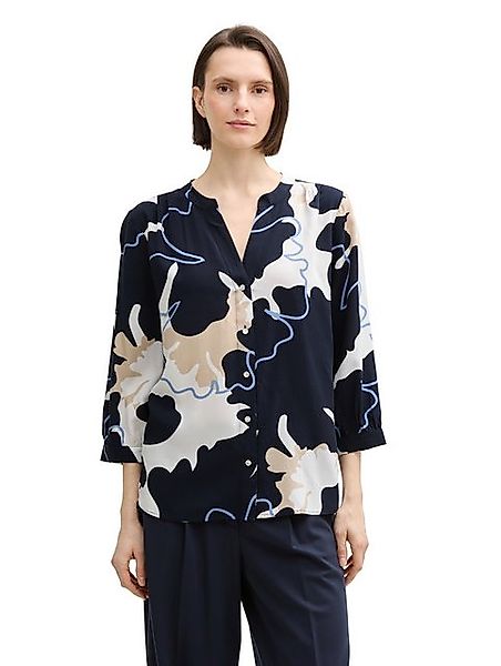 TOM TAILOR Klassische Bluse mit All-Over Print günstig online kaufen