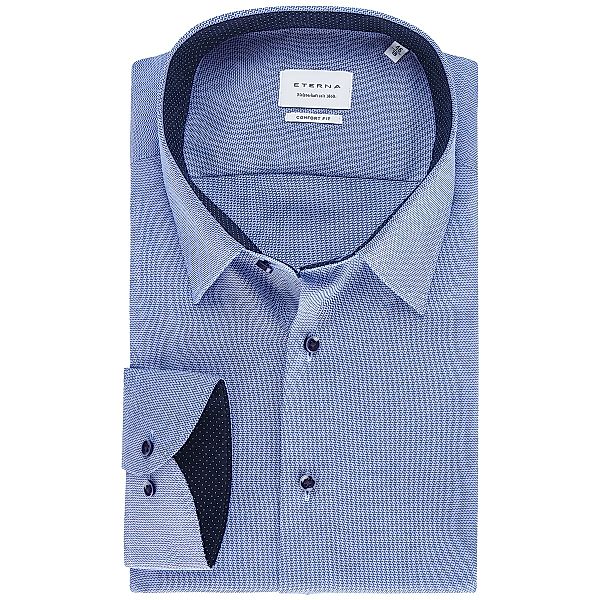 ETERNA Businesshemd, langarm, bügelfrei Farbe blau/weiß Größe: 47 günstig online kaufen
