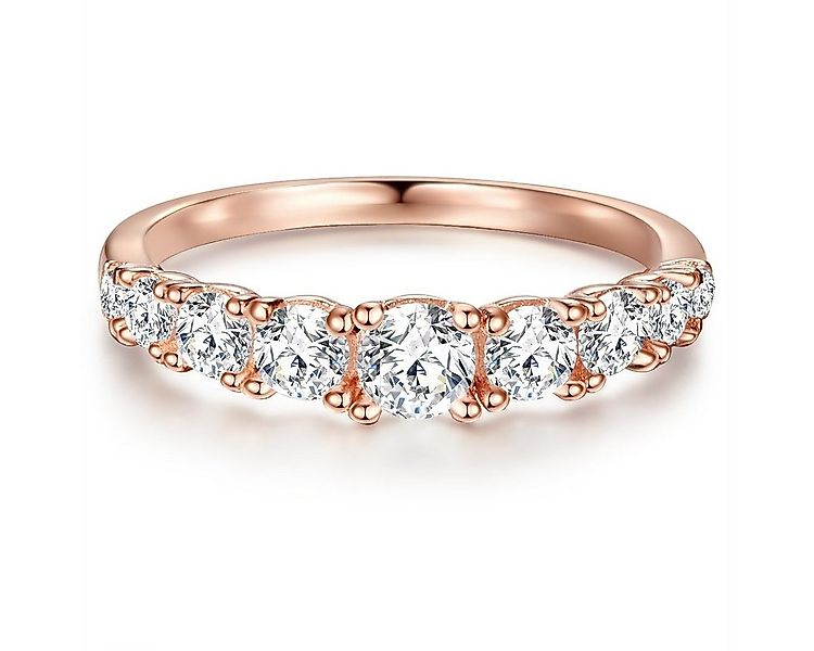 Trilani Silberring roségold, mit Zirkonia günstig online kaufen
