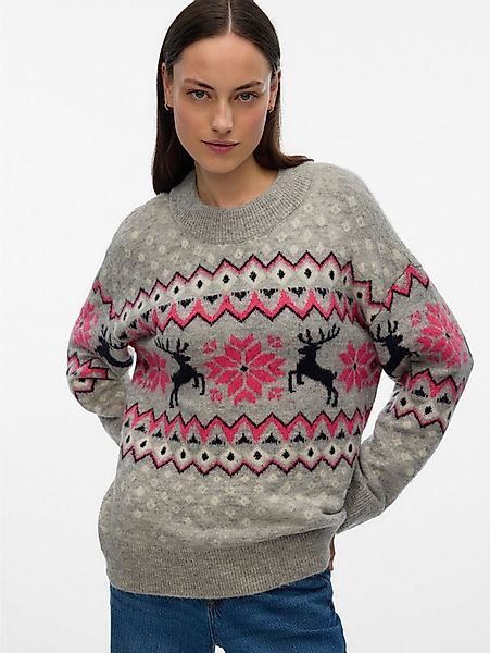 Vero Moda Weihnachtspullover VMSANTANORDIC LS O-NECK PULLOVER XMAS günstig online kaufen