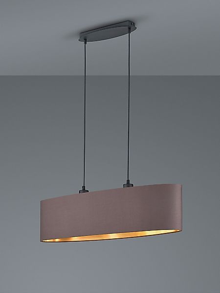 my home Pendelleuchte »Josie« E27 1 Stk. Hängeleuchte 2-flammig, Schirm tau günstig online kaufen