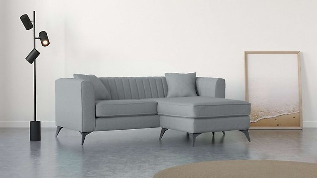 Places of Style Ecksofa MATTHEW L-Form ideal für kleine Räume, Maße B/T/H: günstig online kaufen
