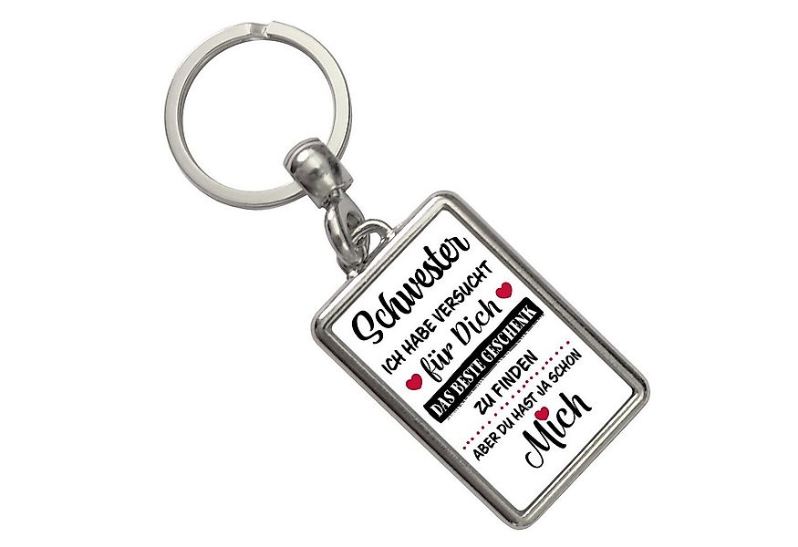 speecheese Schlüsselanhänger Schwester - das beste Geschenk für dich bin ic günstig online kaufen