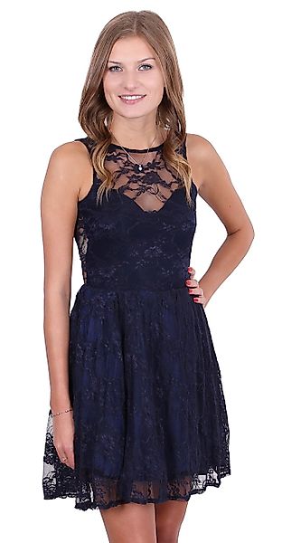 Sarcia.eu Spitzenkleid Dunkelblaues Ballerinakleid aus Spitze günstig online kaufen