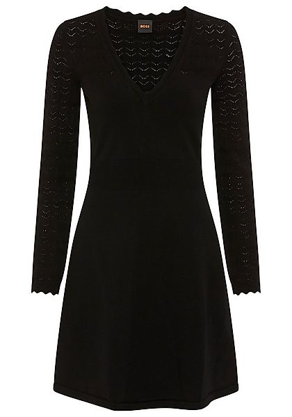 BOSS ORANGE A-Linien-Kleid Figoli Premium Damenmode mit V-Ausschnitt günstig online kaufen