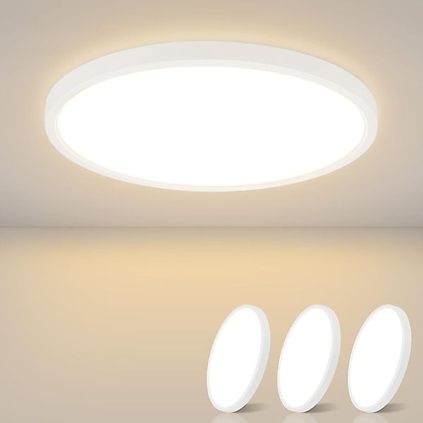 Nettlife LED Panel Deckenleuchte Schwarz/Weiß Flach günstig online kaufen