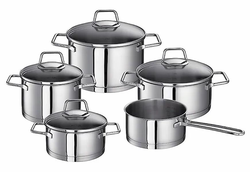 SCHULTE-UFER Topf-Set »Wega« Edelstahl 18/10 Set, 1 Bratentopf Ø 16/20 cm, günstig online kaufen