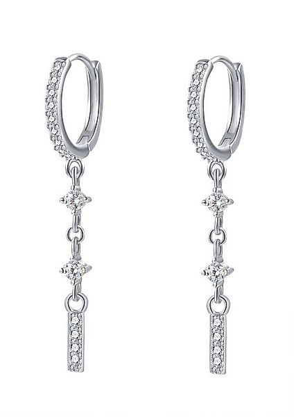 Hey Happiness Paar Ohrhänger Stab Zirkonia, Silber 925 Ohrringe, Damen Silb günstig online kaufen