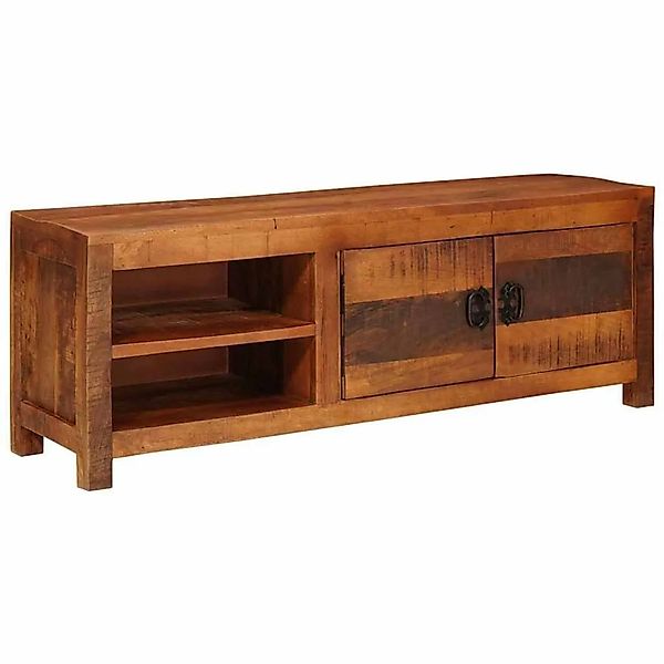 vidaXL TV-Schränk mit Regal Braun 110 x 30 x 40 cm Massivholz Mango 4104602 günstig online kaufen