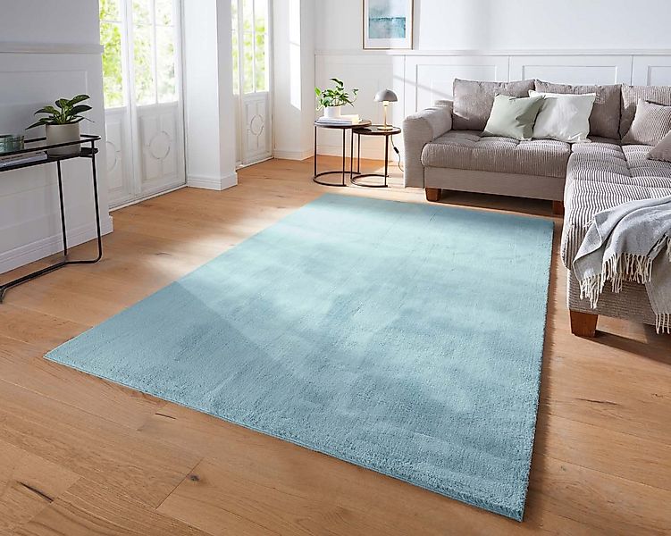 TaraCarpet Teppich Supersoft Kurzflorteppich Fiona Uni, rechteckig, Höhe: 1 günstig online kaufen