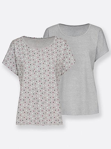 feel good Kurzarmshirt "Shirts" 2 Stk. tlg. günstig online kaufen